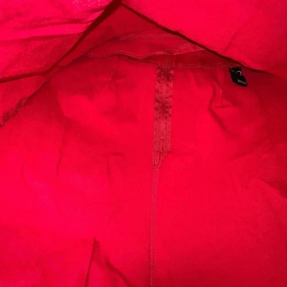 Windsor Red Faux Leather Jacket Women Zip Mini Skirt Size Medium - Picture 3 of 5